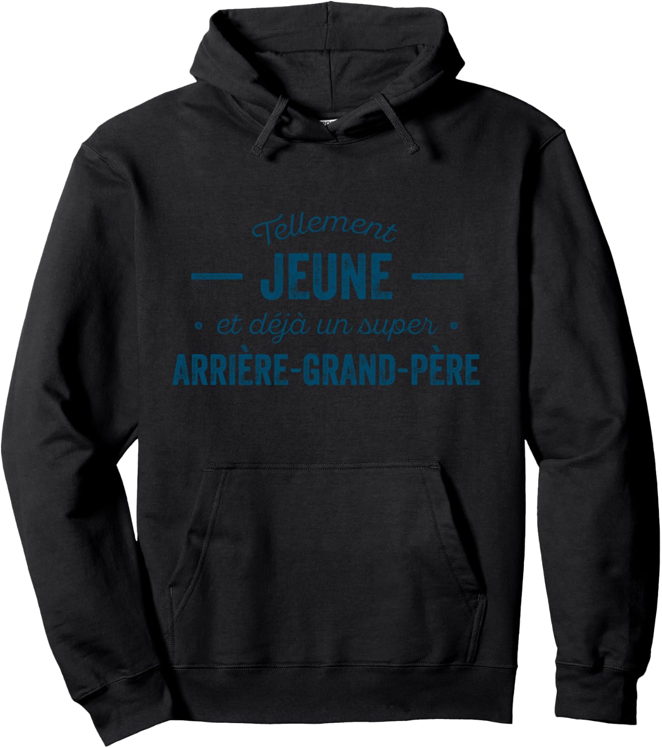 Great Grandpa So Young Humor Hoodie - Hoodie | Black