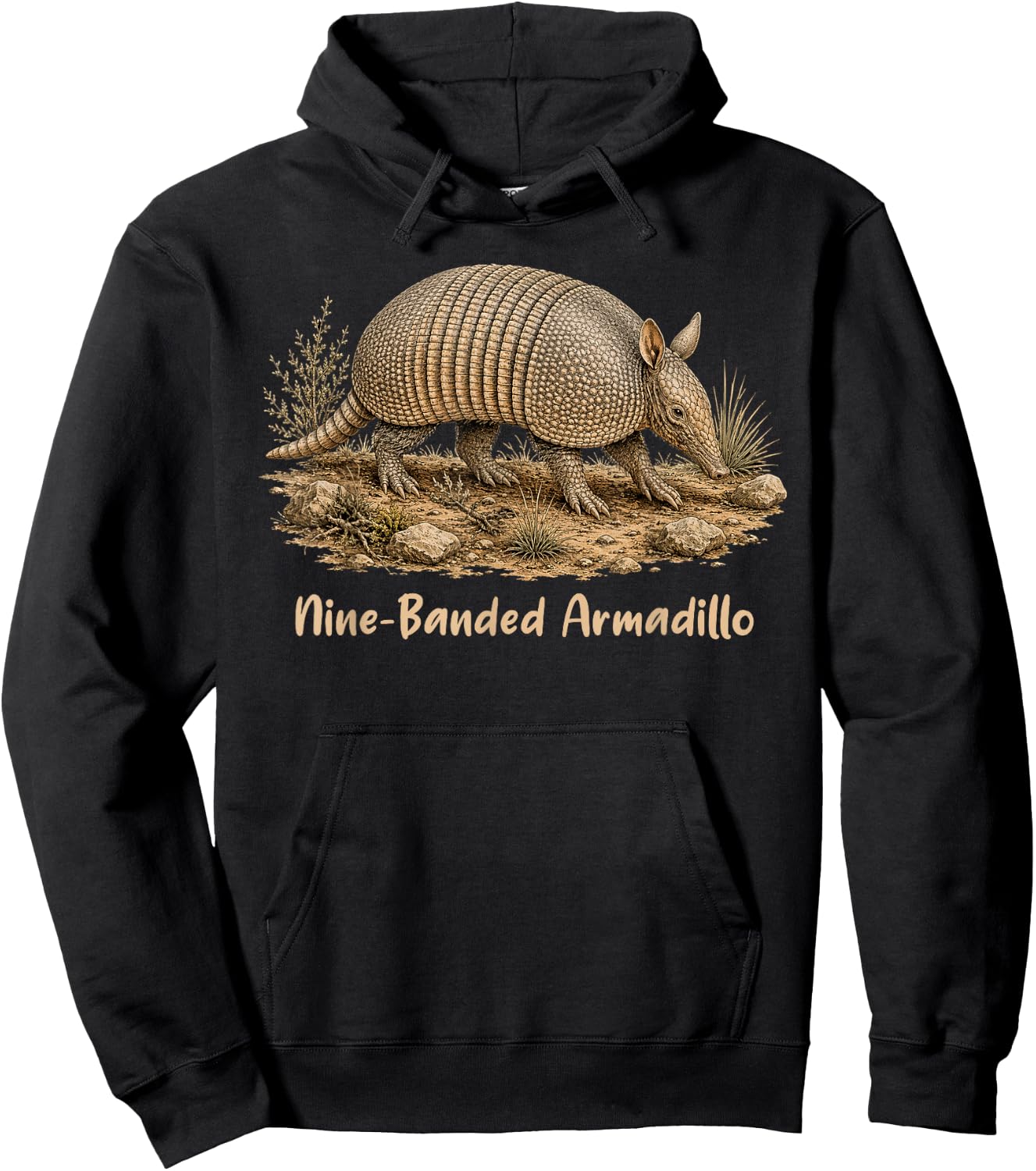 Armadillo Lover Nine-Banded Armadillo Western Life Wildlife Hoodie - Hoodie | Black