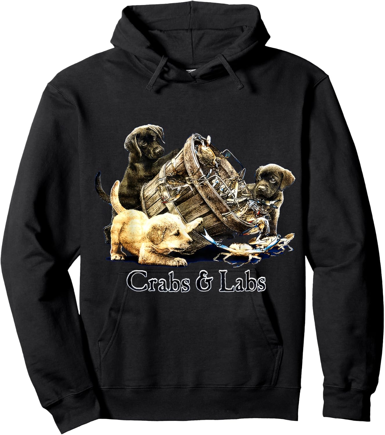 Crabs and Labs Hoodie - Hoodie | Black