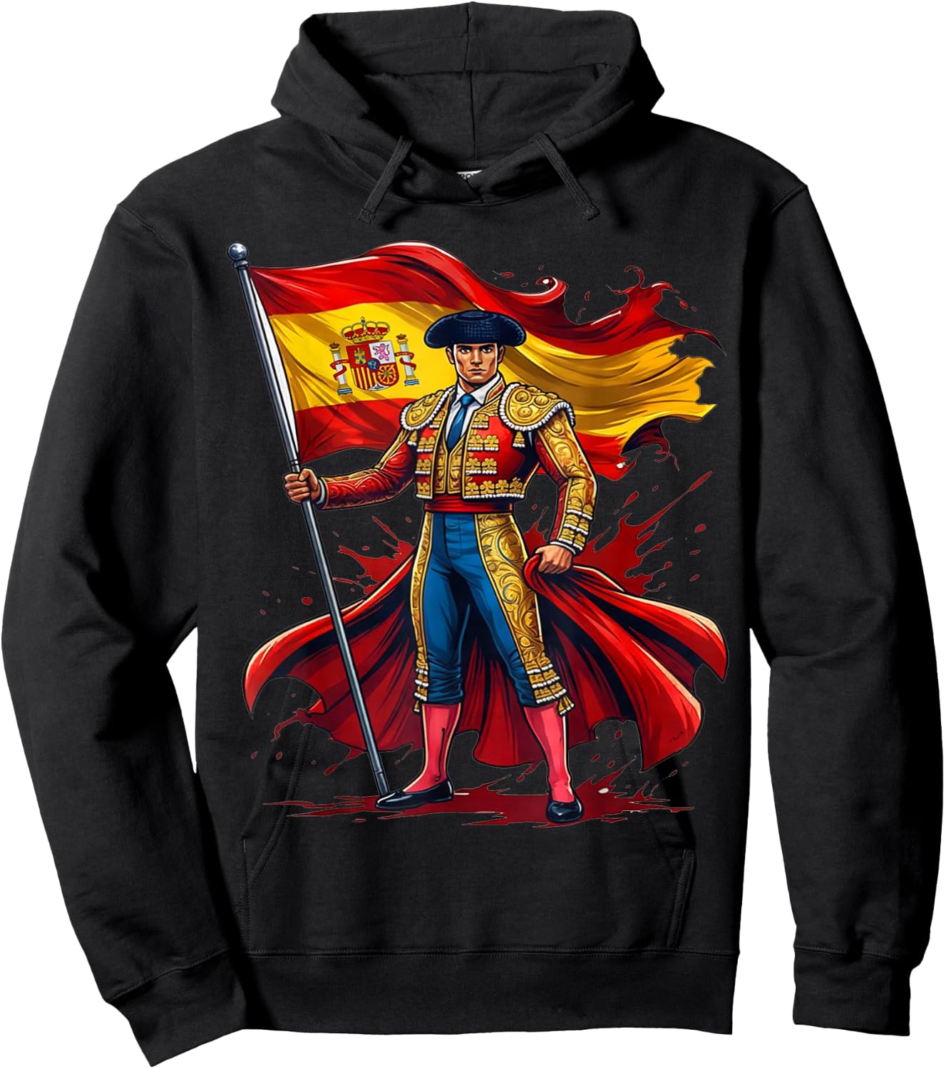 Spanien , spanische Kleidung, Spanien Hemden für Männer Spanien Hoodie - Hoodie | Black