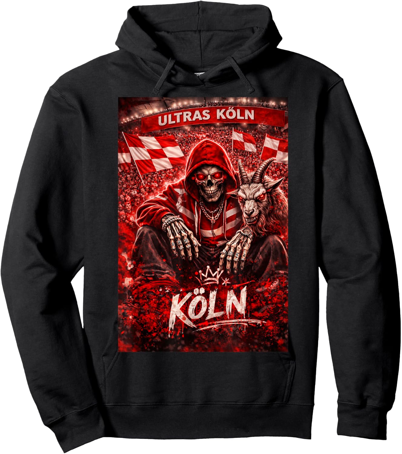 Köln Kölner Ultras Tradition Herren Südkurve Kölle Hoodie - Hoodie | Black
