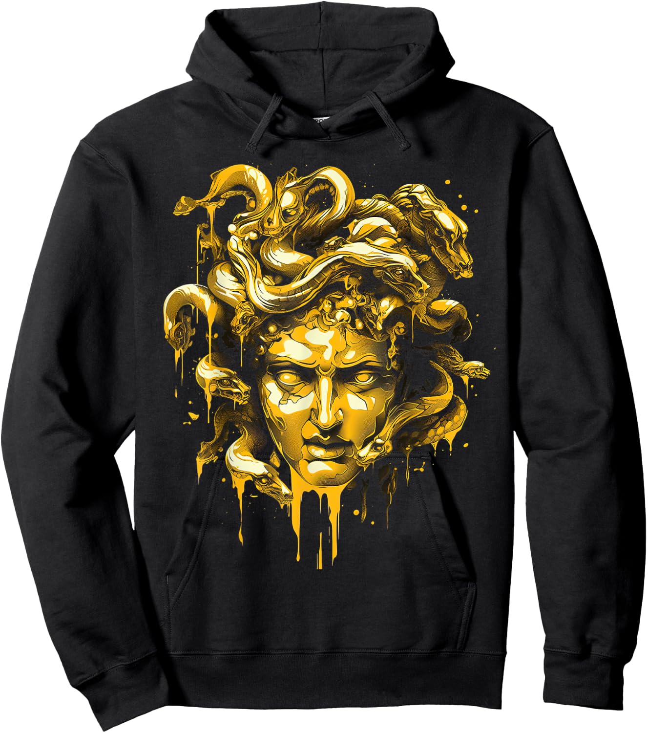 Medusa Head Greek Mythology Ancient Snake Hair Hoodie - Hoodie | Black