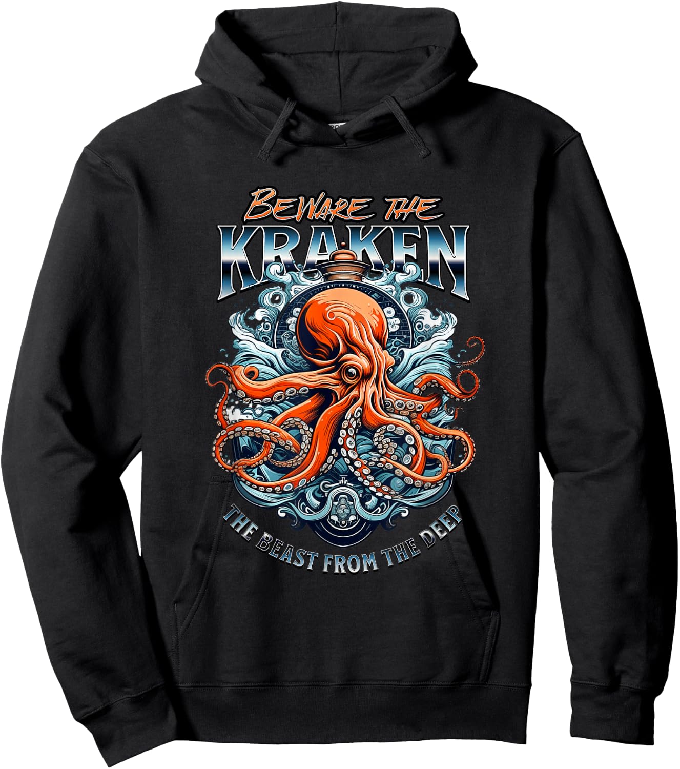 Beware the Kraken Hoodie - Hoodie | Black