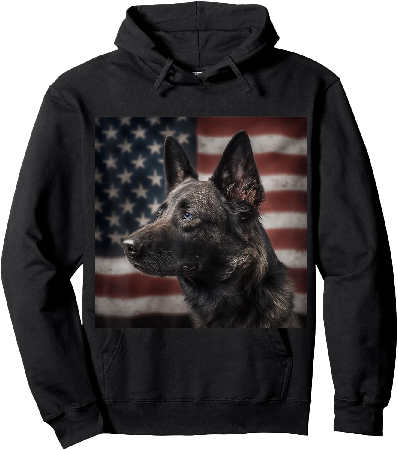 Dutch Shepherd 4th of July - Dutch Shepherd USA Hoodie - Hoodie | Black