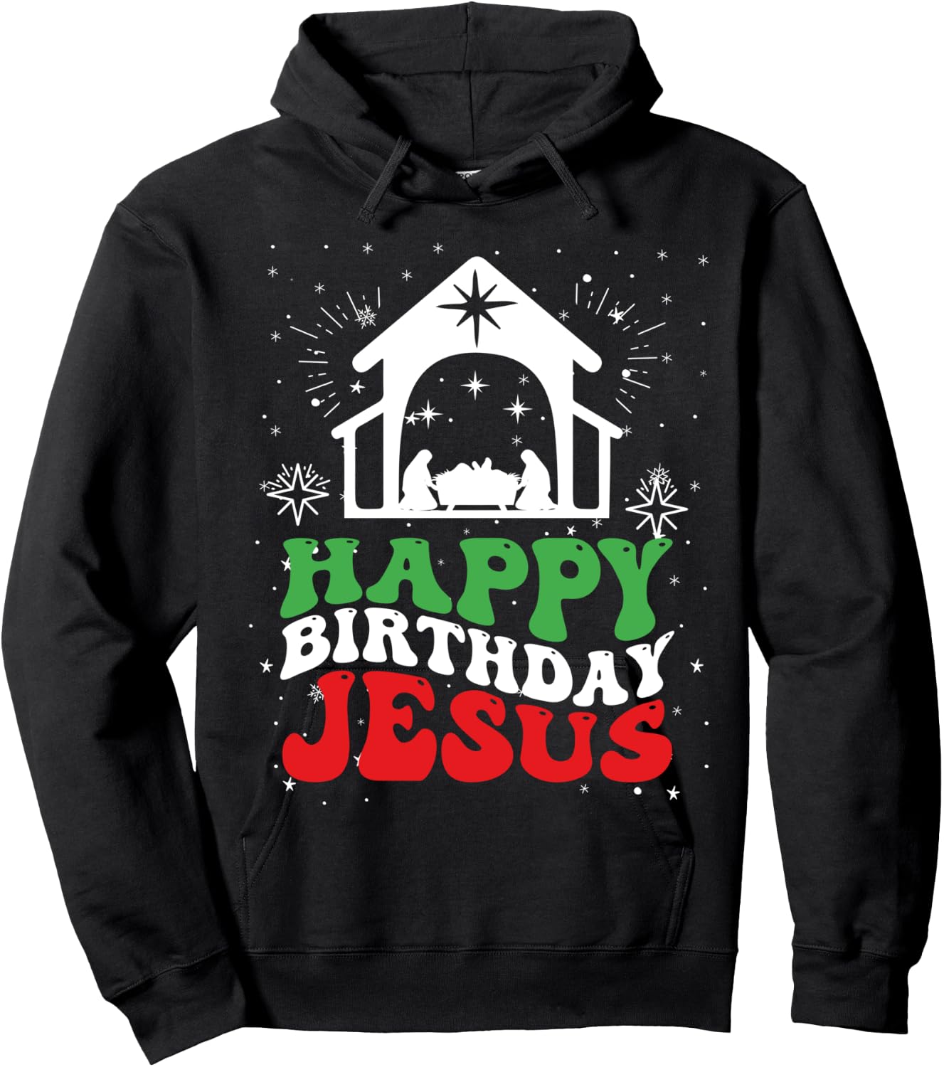 Happy Birthday Jesus Hoodie - Hoodie | Black