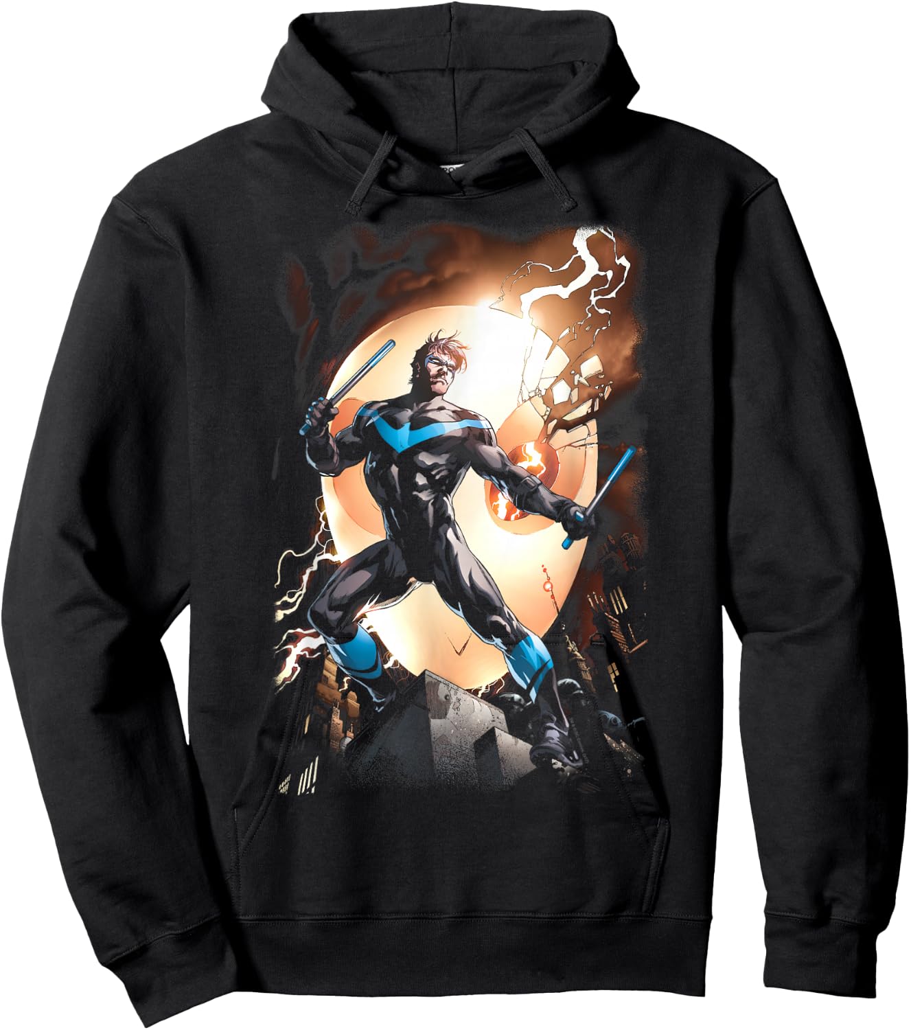 Batman Nightwing Against Owls Hoodie - Hoodie | Black