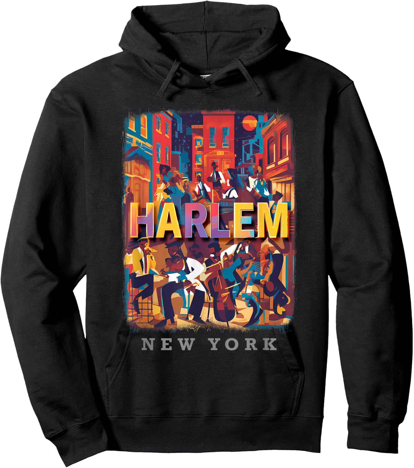 Harlem New York New York City NY Soulful Sounds SD339 Hoodie - Hoodie | Black