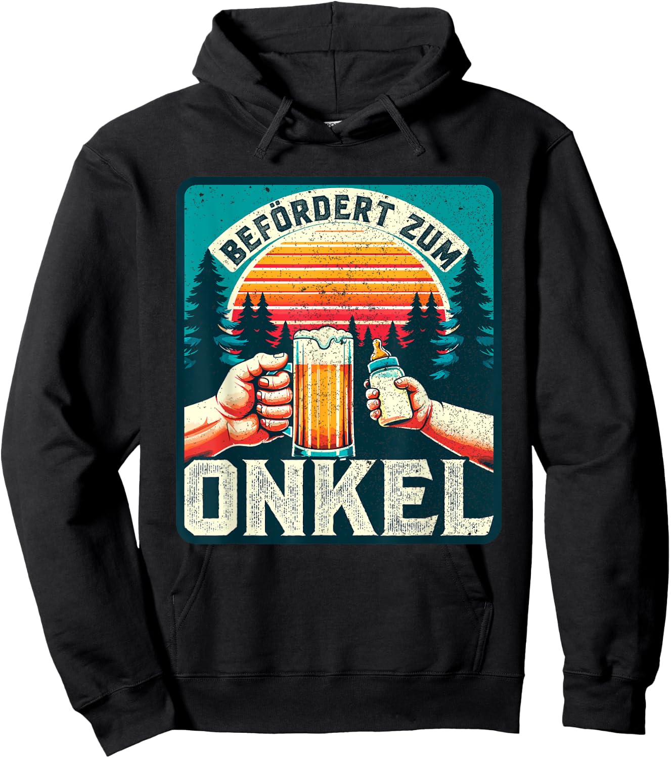 Werdender Onkel Bald Zukünftiger Onkel - Befördert zum Onkel Hoodie - Hoodie | Black