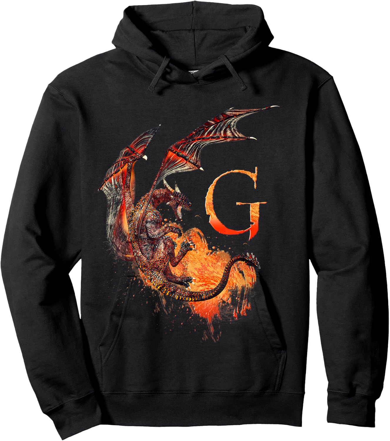 Letter G dragon monogram Hoodie - Hoodie | Black