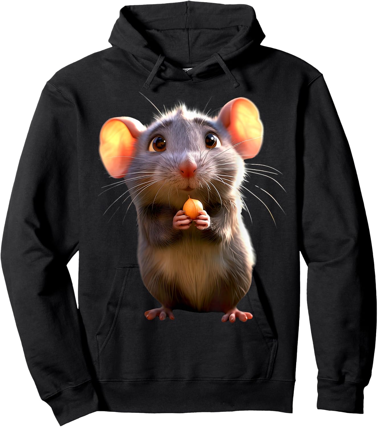 Rat Cute Mouse Rodents Dwarf Mouse Small Rats Mice Hoodie - Hoodie | Black
