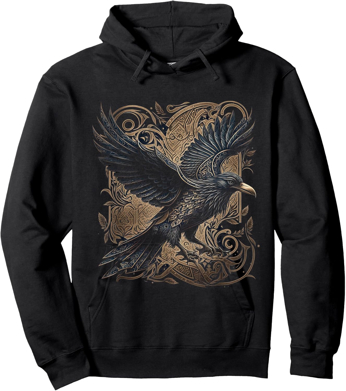 Odin's Raven Viking Valhalla Viking Mythology Hoodie - Hoodie | Black