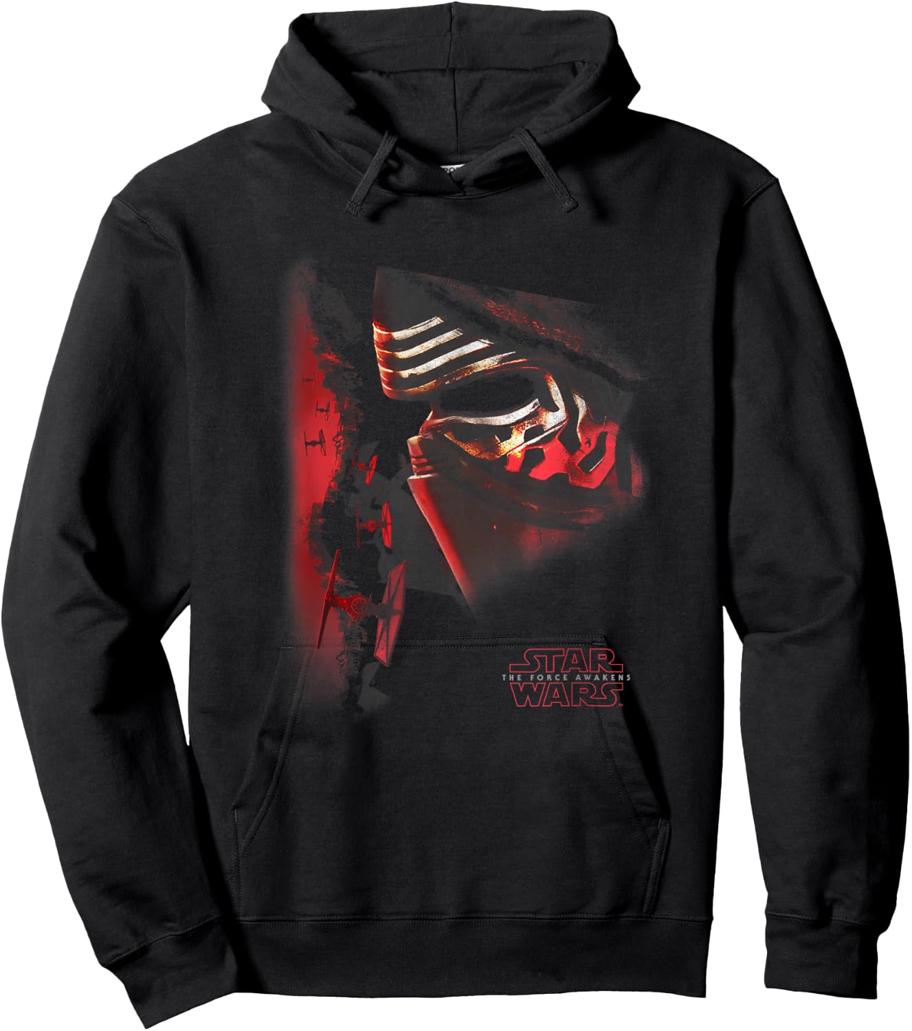 Star Wars The Force Awakens Kylo Ren Epic Big Face Portrait Hoodie - Hoodie | Black