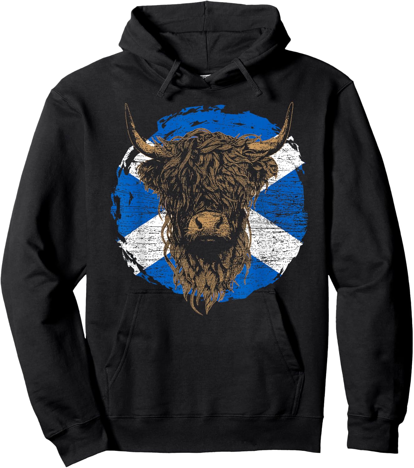 Scottish Highland Cattle Highland Cattle Gift Farmer , black Hoodie - Hoodie | Black