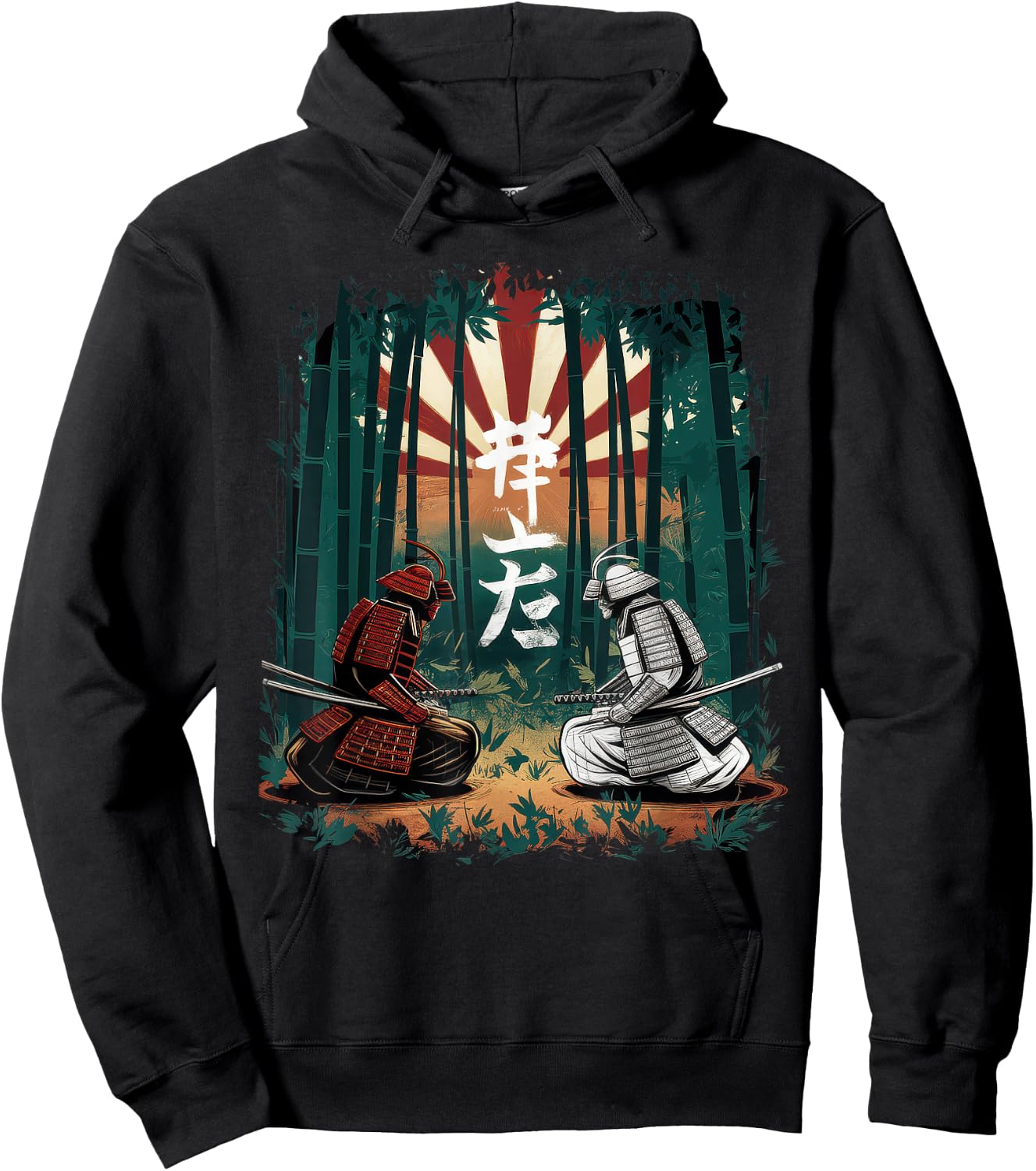 Japan Samurai Tokyo Martial Arts Sword Edgy , Black, S Hoodie - Hoodie | Black