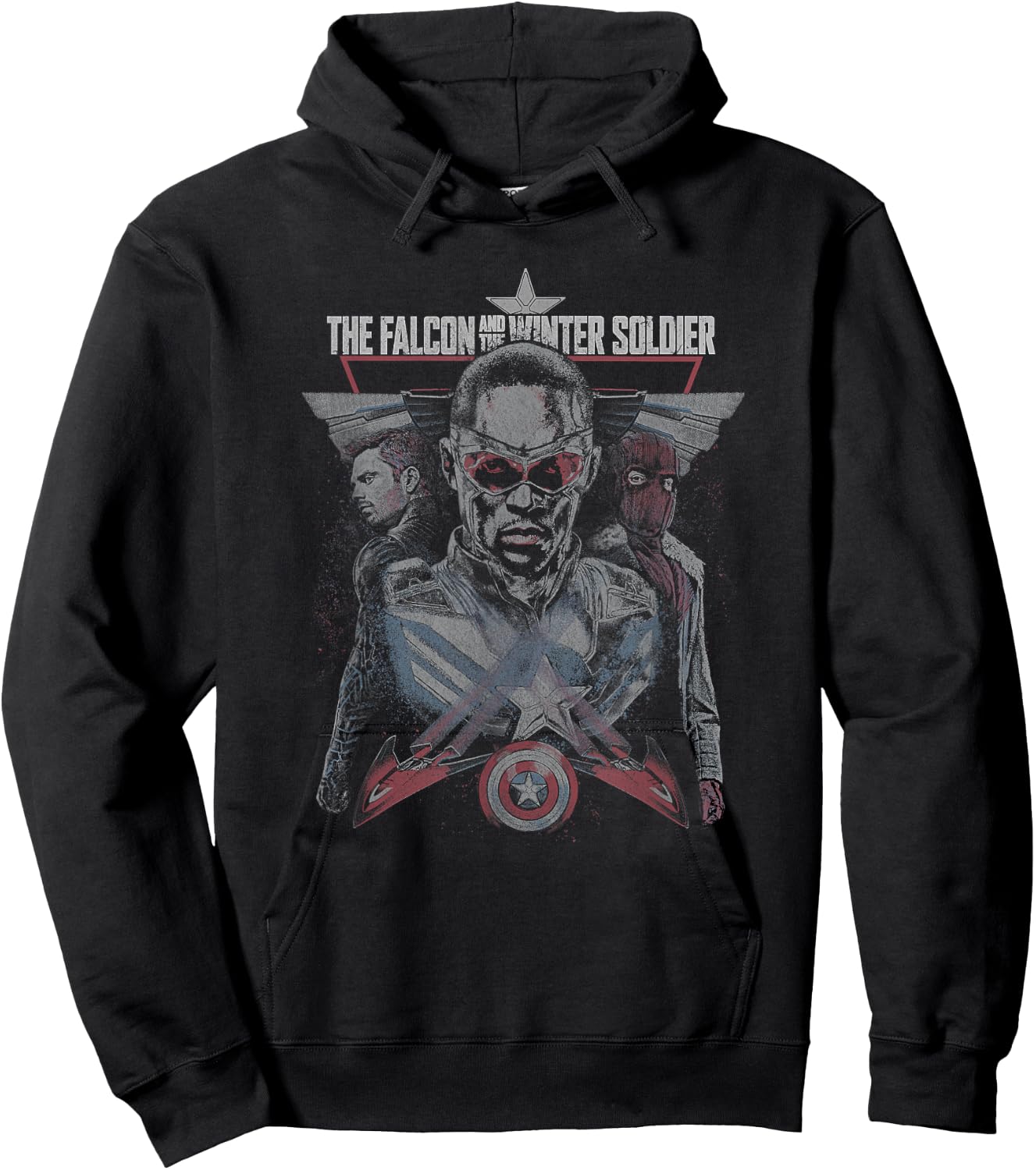 Marvel Falcon Winter Soldier Zemo Bucky Sam Legacy Hoodie - Hoodie | Black