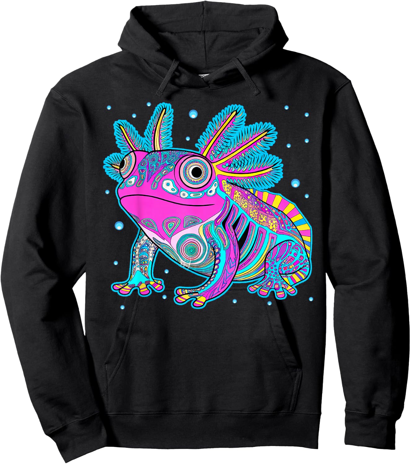 Axolotl Art Aztec Mexican Salamander Mexico Cinco De Mayo Hoodie - Hoodie | Black