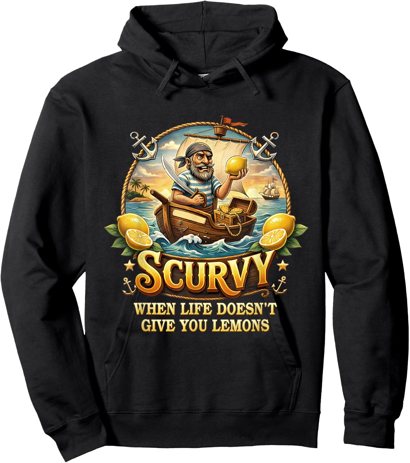 Ship Sailing Hoodie - Hoodie | Black