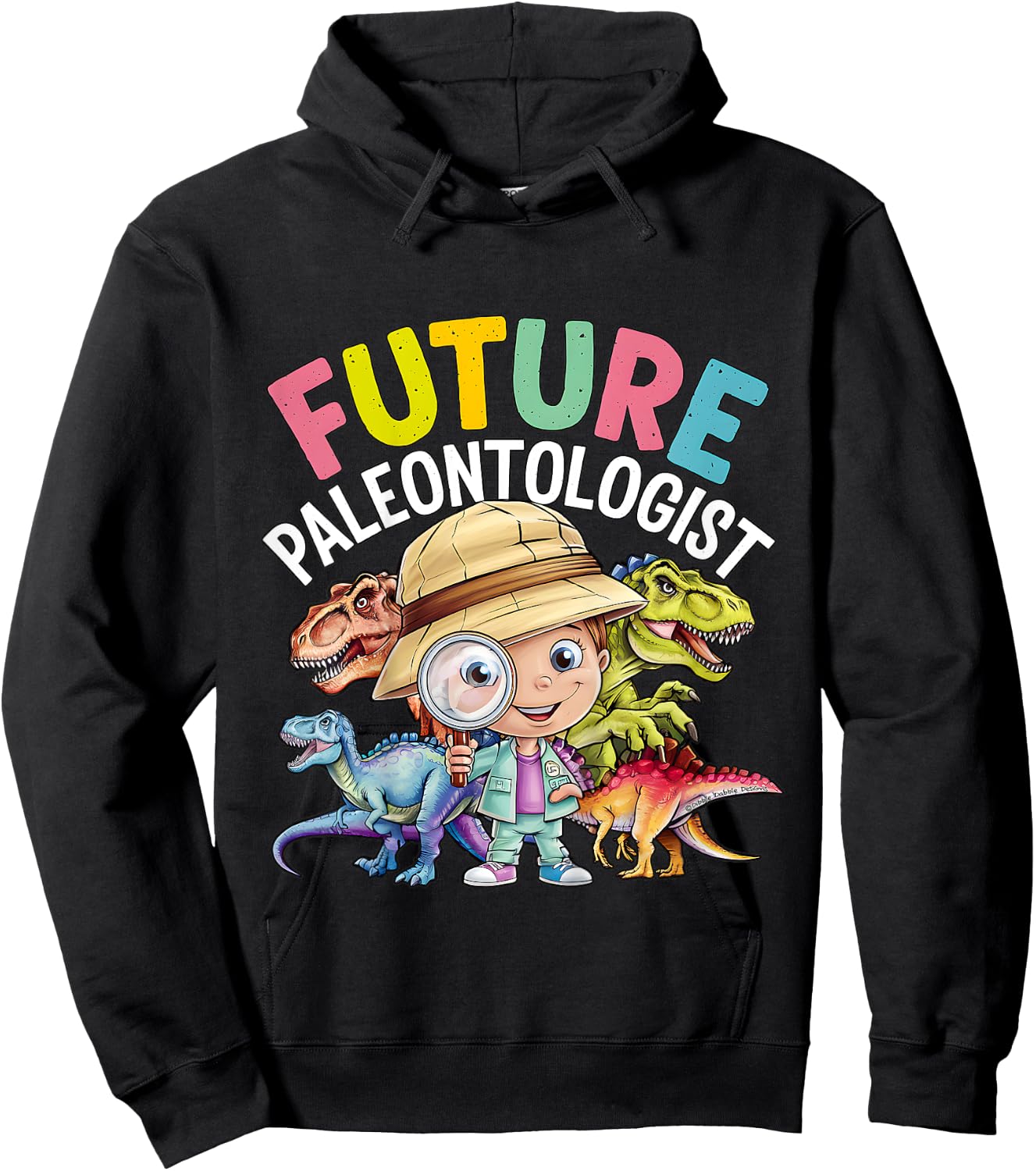 Cute Dinosaur Expert Future Paleontologist Hoodie - Hoodie | Black