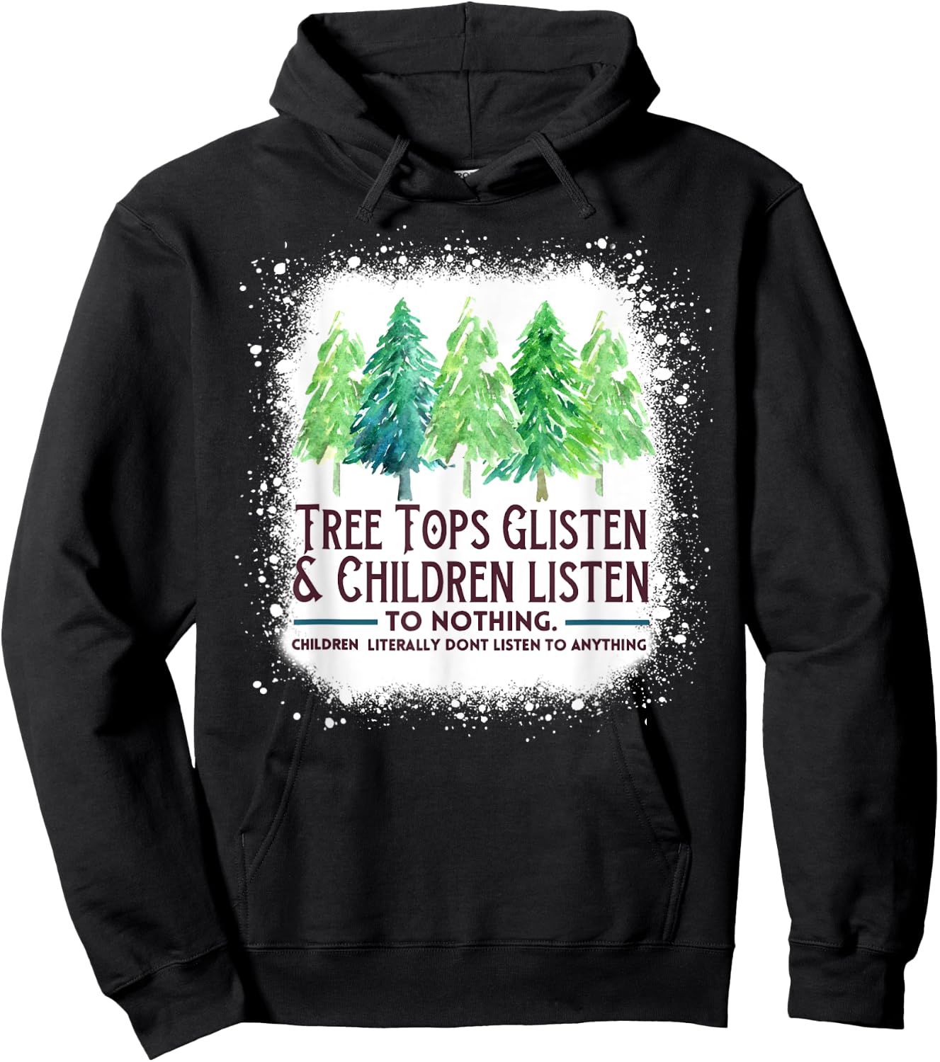 TreeTops Glisten And Children Listen To Nothing Christmas Hoodie - Hoodie | Black