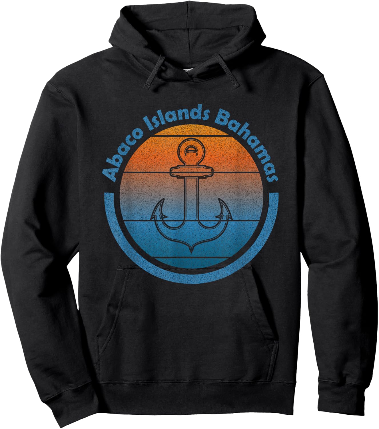Bahama Vibes - Bahamian Sailing Anchor Abaco Islands Bahamas Hoodie - Hoodie | Black
