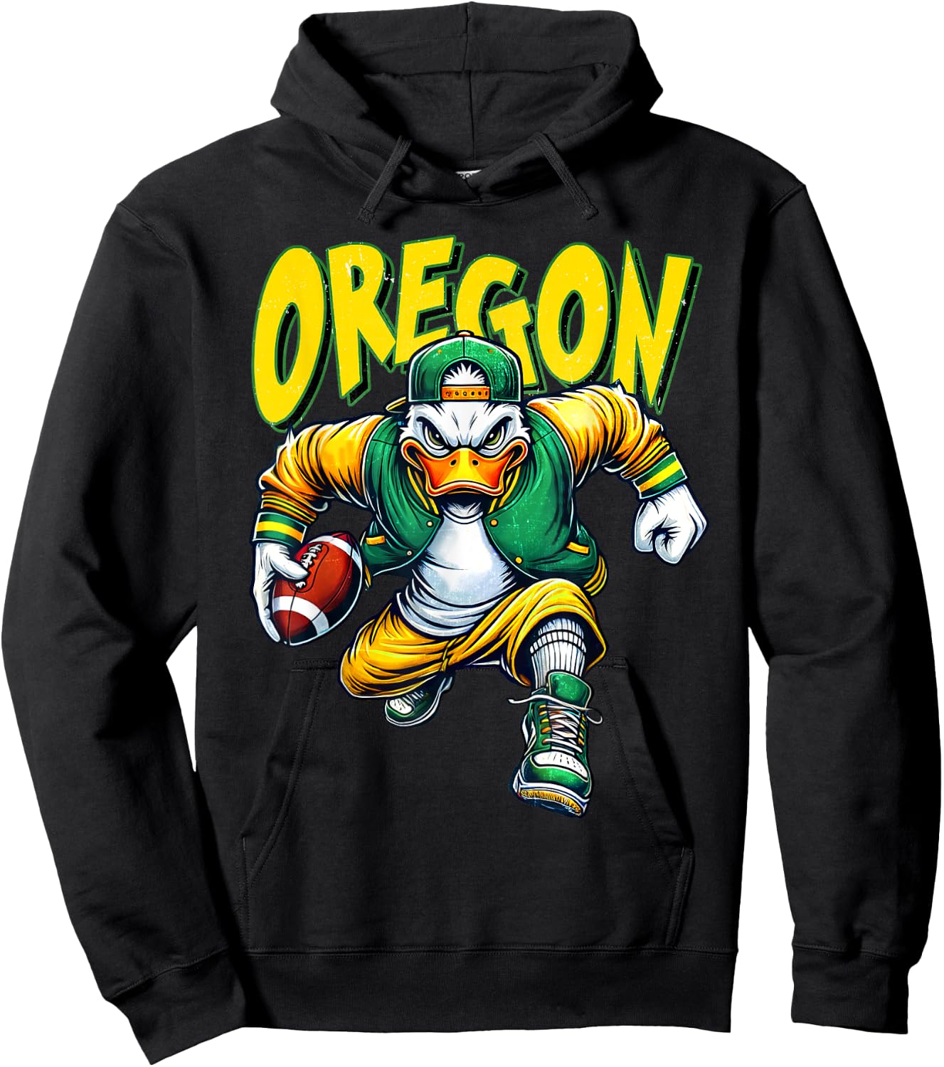 Classic Art Oregons Proud Name Personalized Apparel Sports Hoodie - Hoodie | Black