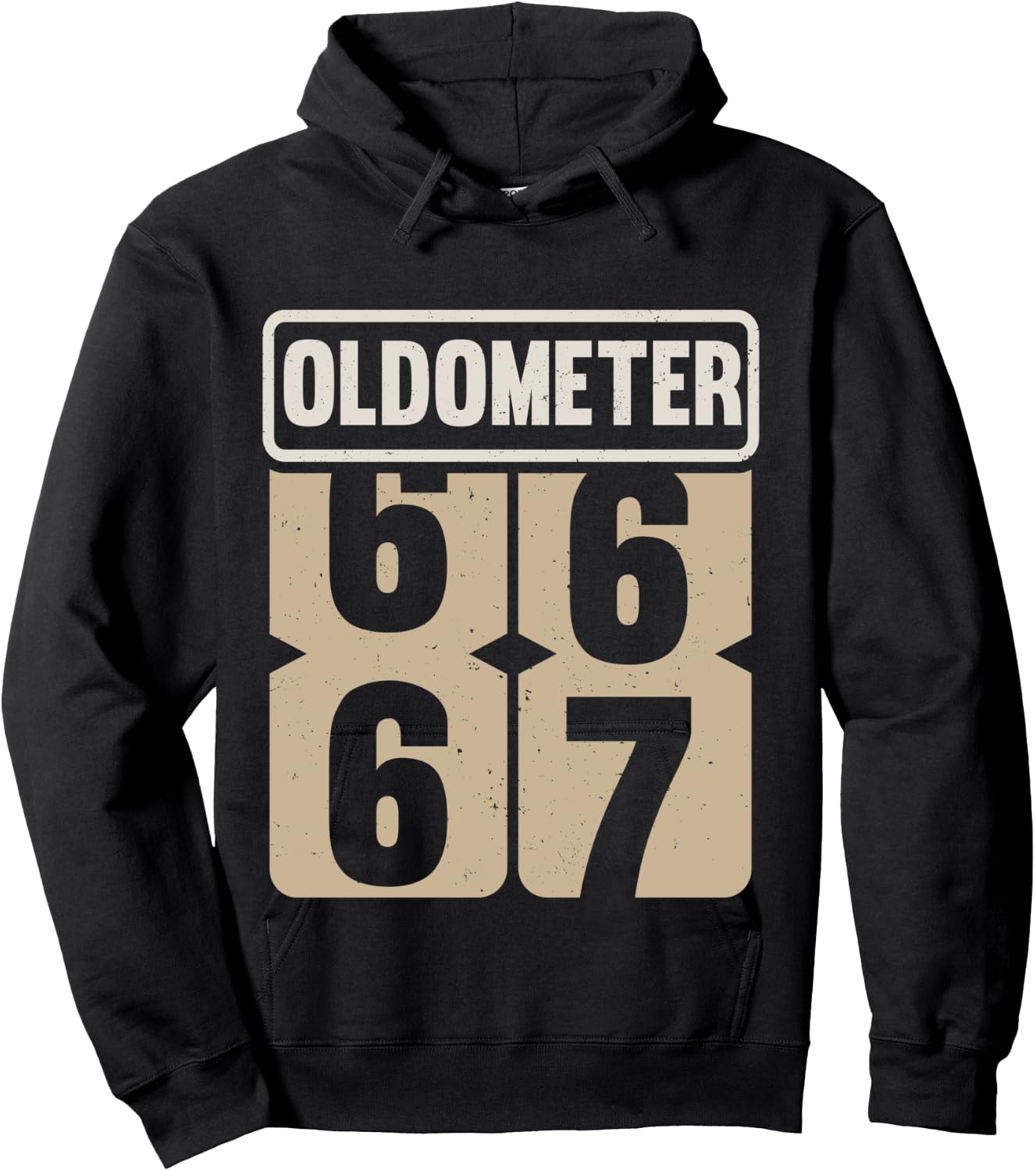 Vintage Legend 67 Years Old Oldometer 66-67 Men Women Bday Hoodie - Hoodie | Black