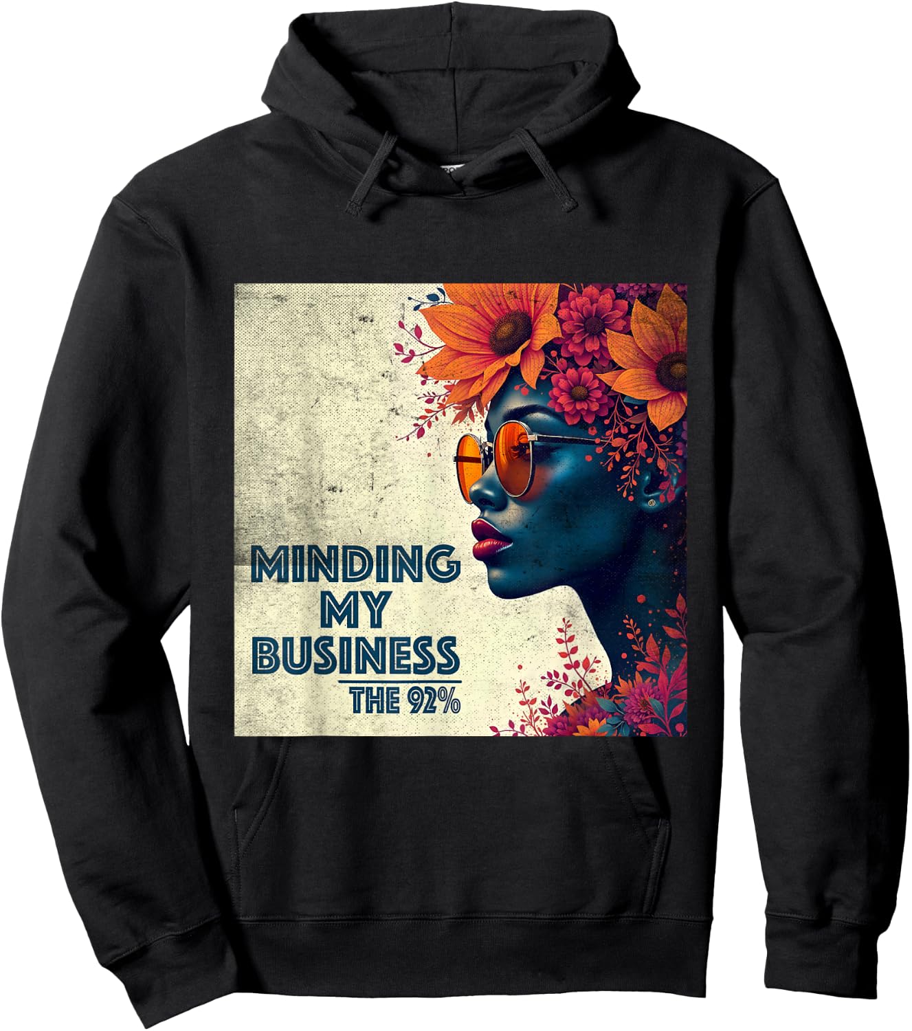 The 92 Percent – "Minding My Business" Black Women Hoodie - Hoodie | Black