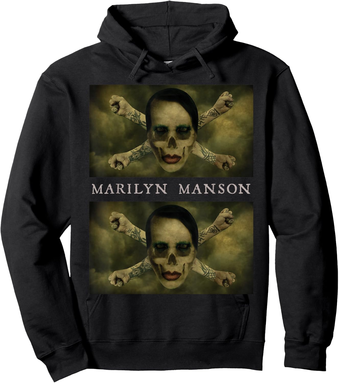 Marilyn Manson – Crossbones , Black, S Hoodie - Hoodie | Black