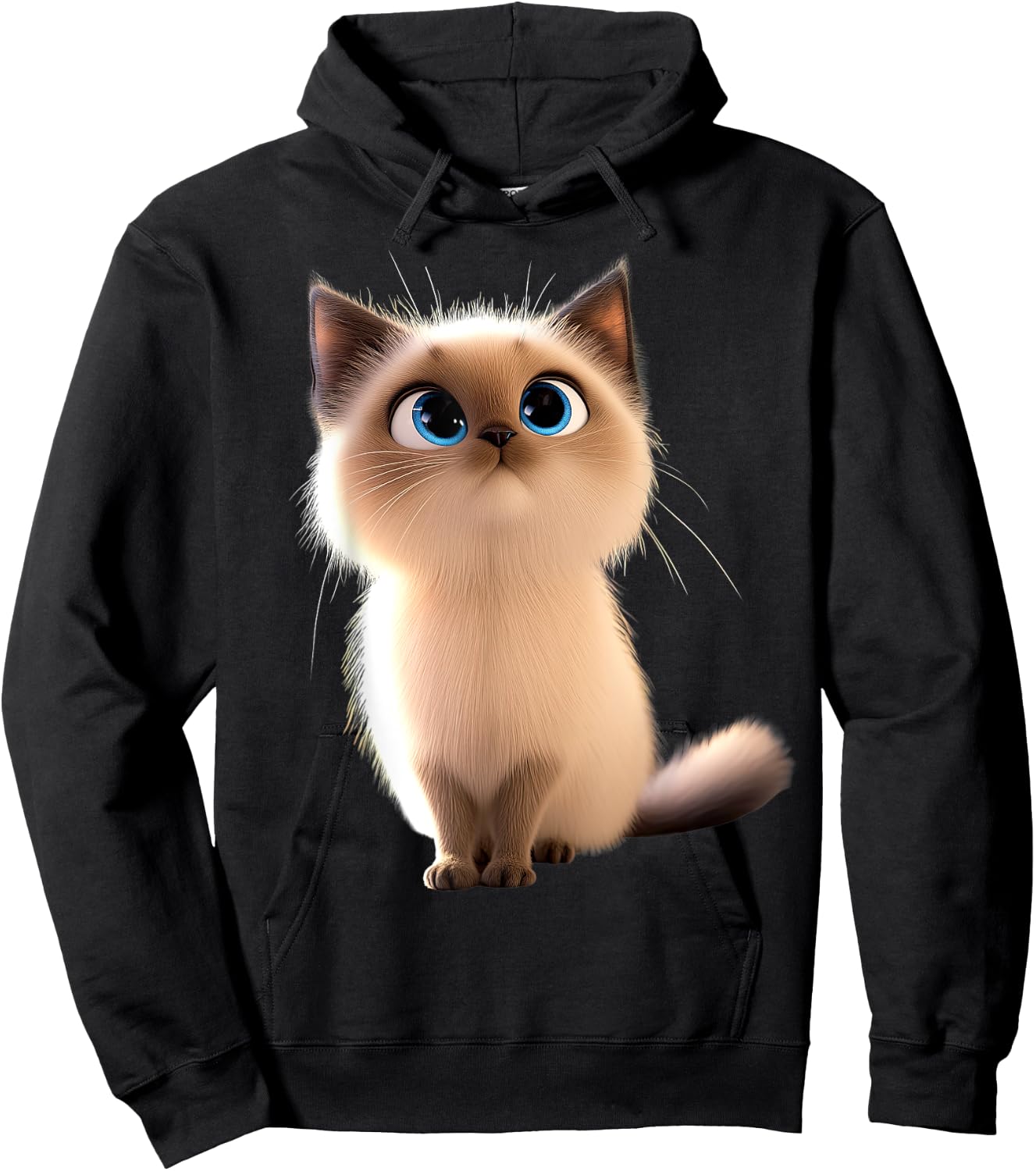 Burma Sacred Cat Burmese Cat Sweet Burma Cats , Black, S Hoodie - Hoodie | Black