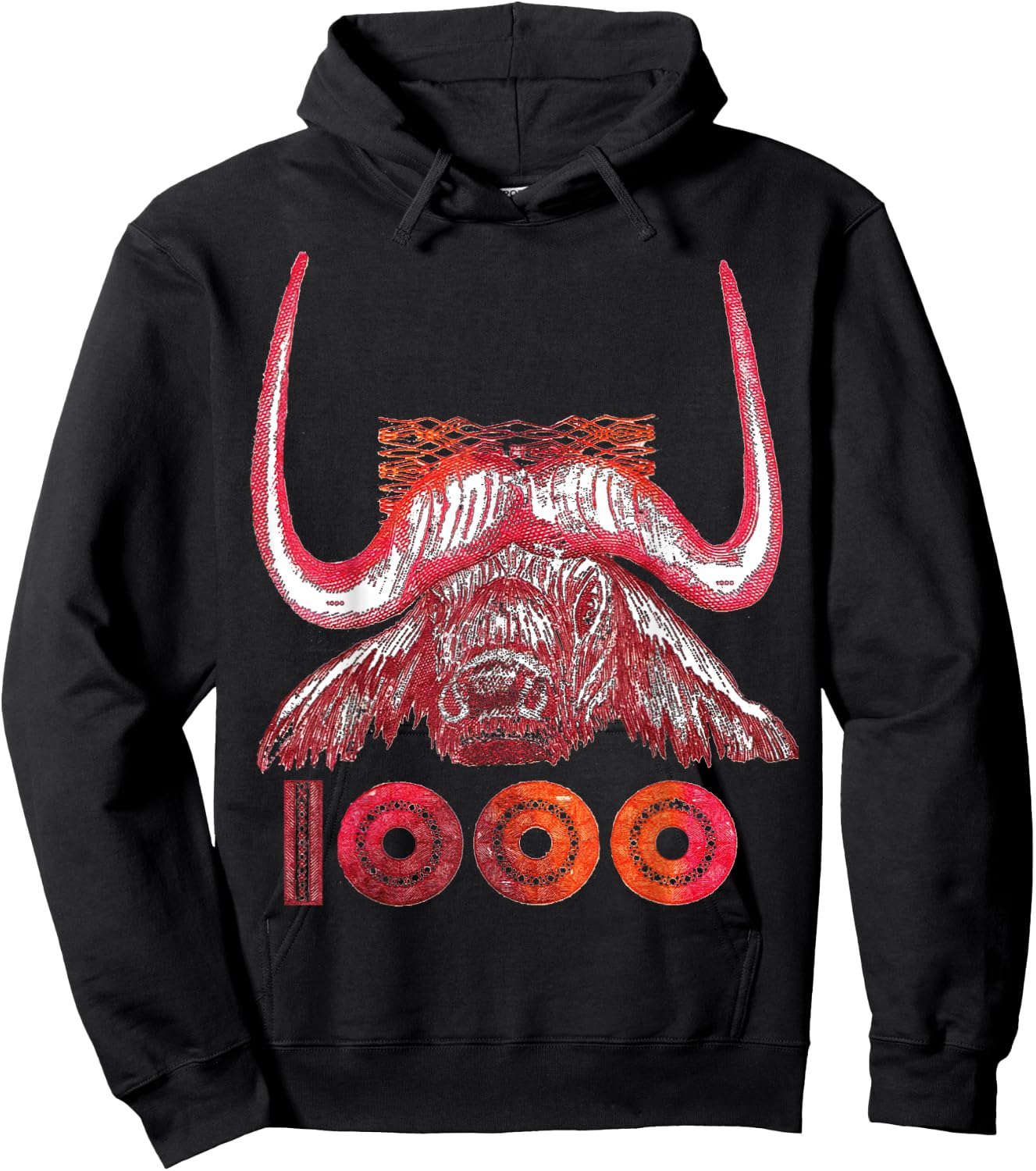 ALGERIA, BULL, DINAR, ALGERIA , Black, S Hoodie - Hoodie | Black