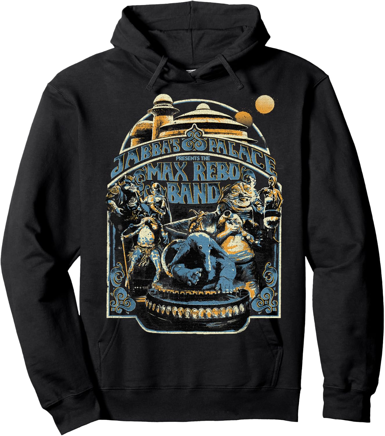 Star Wars Vintage Jabba's Palace Poster Hoodie - Hoodie | Black