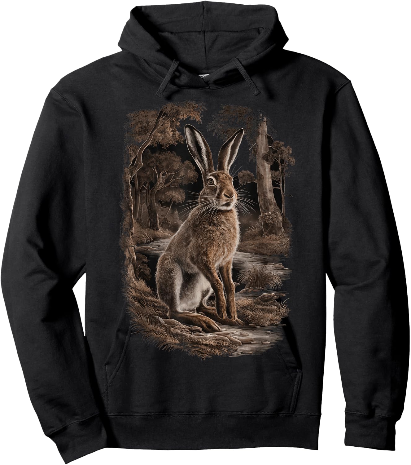 Hare Hunting Gift and Clothing for Hunters , Black, S Hoodie - Hoodie | Black