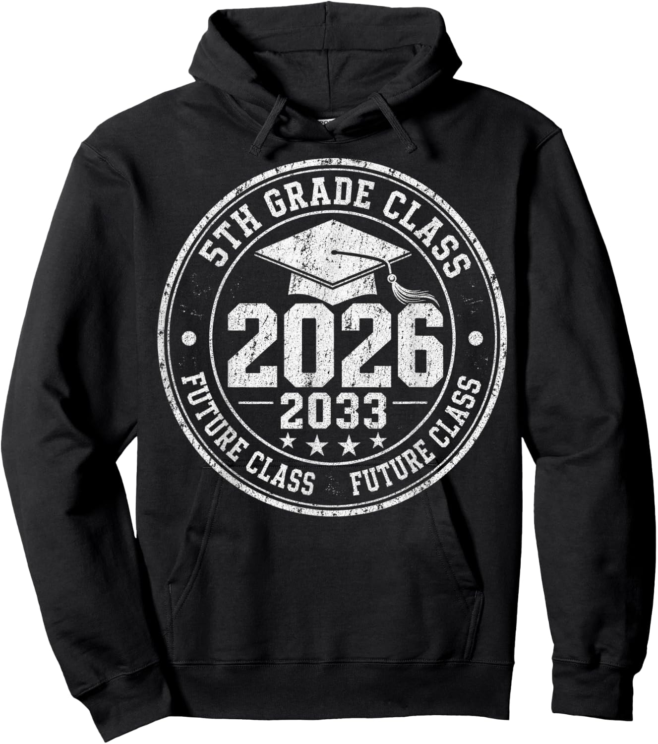 5th Grade Class of 2026 Future Class of 2033 Graduation Hoodie - Hoodie | Black