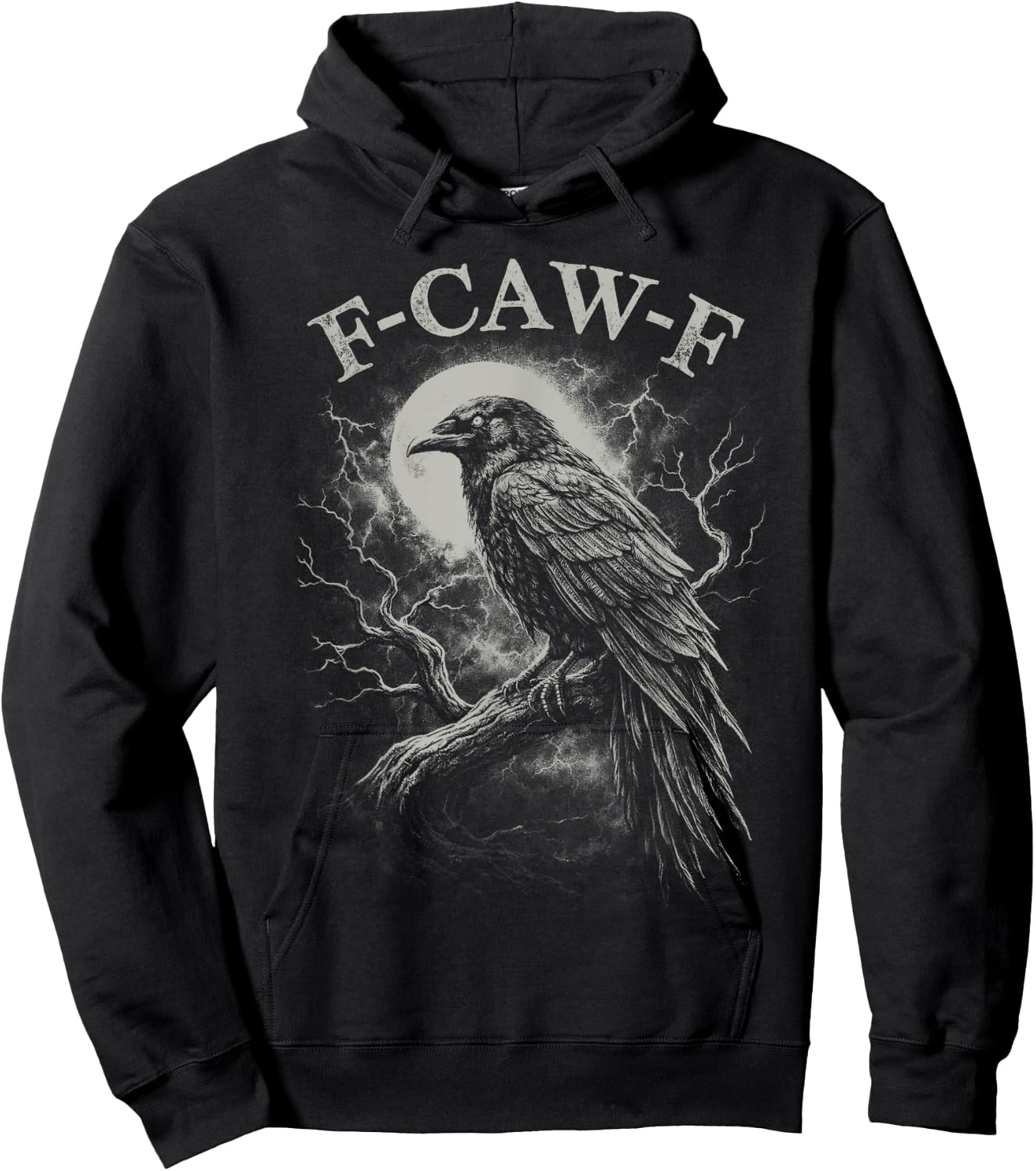 F-Caw-F Crow Raven Dark Gothic Bird Humor Funny Goth Hoodie - Hoodie | Black