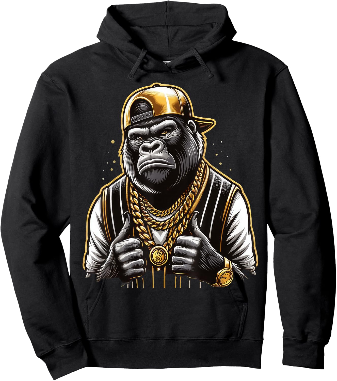 Kostüm Rapper Kinder , black Hoodie - Hoodie | Black