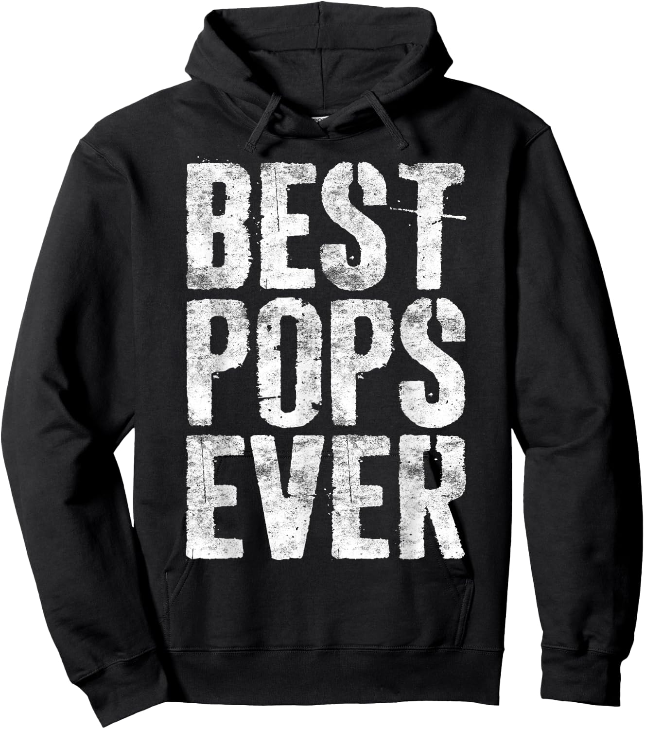 Best Pops Ever Shirt Men Fathers Day Grandfather Hoodie - Hoodie | Black