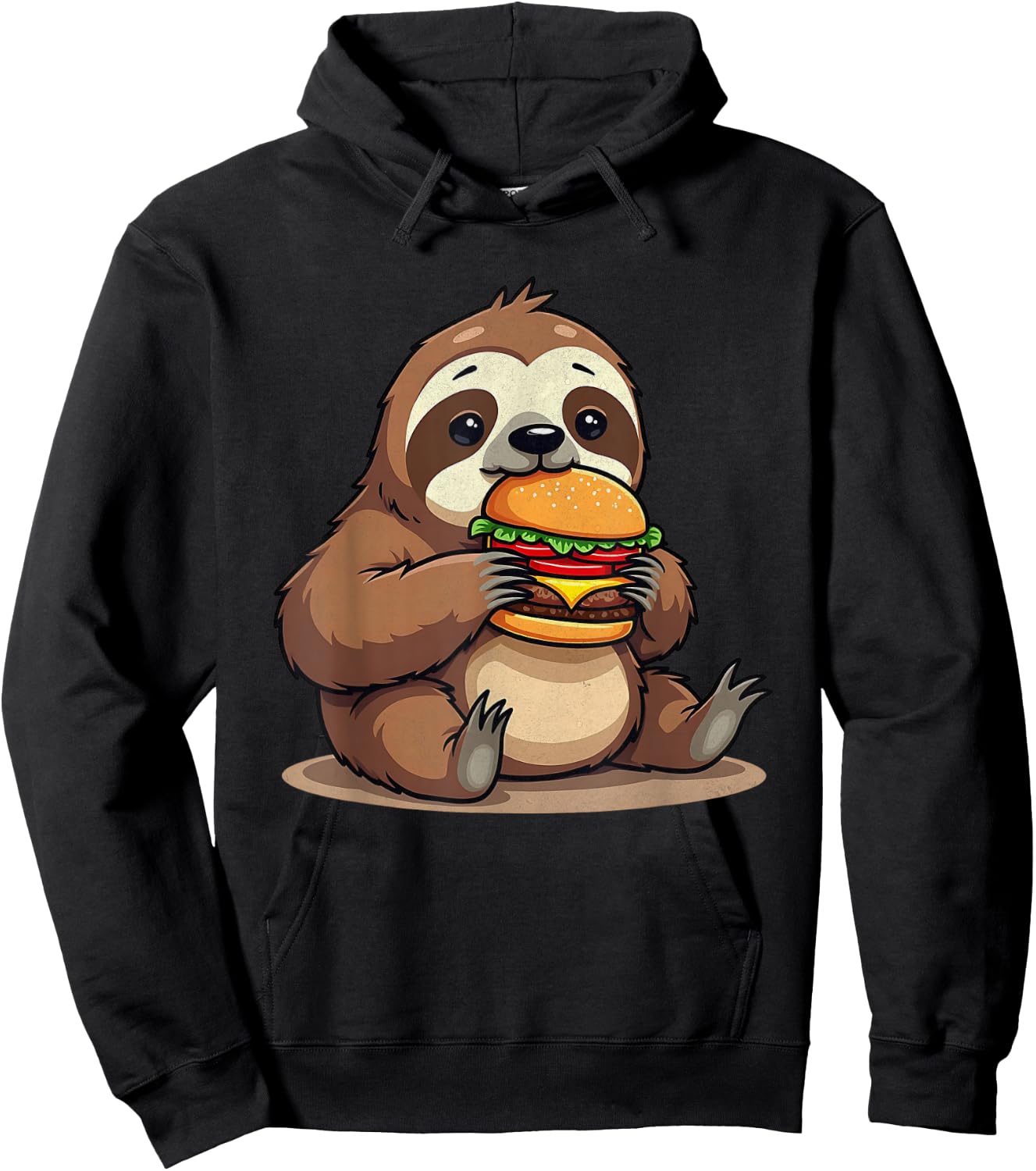 Lazy Fun for Lovers Sloth Kids Boys , Black, S Hoodie - Hoodie | Black