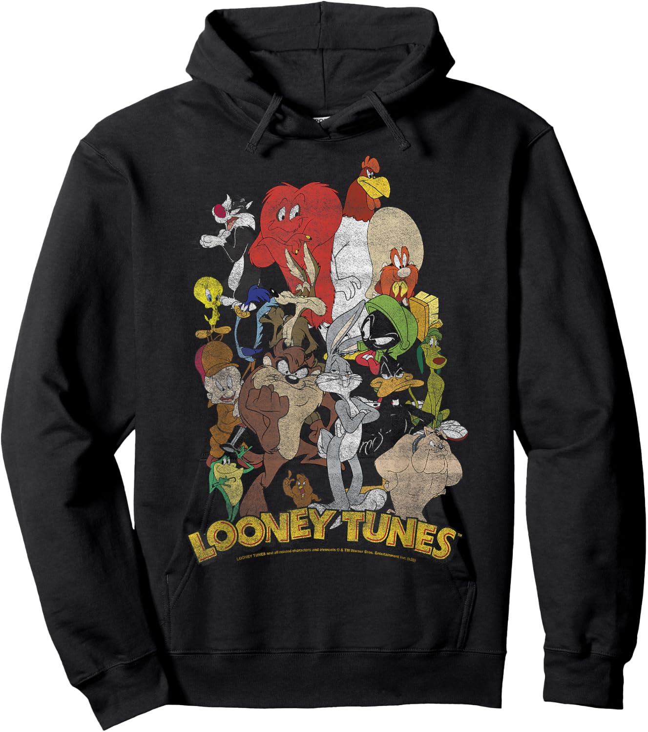 Looney Tunes Character Stack Group Shot Hoodie - Hoodie | Black