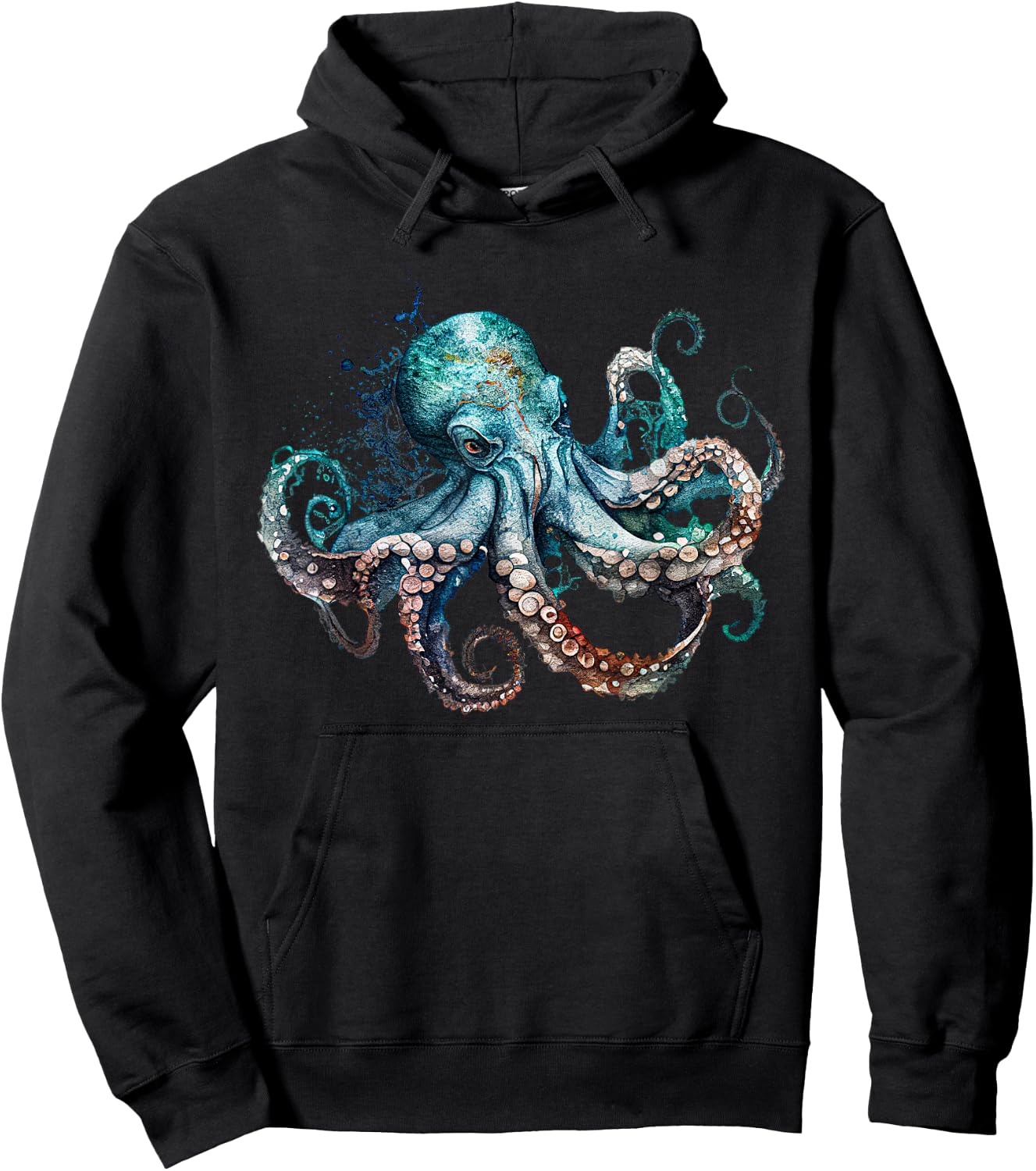 Funny octopus Ocean Zoology Teuthology biologists sailing Hoodie - Hoodie | Black