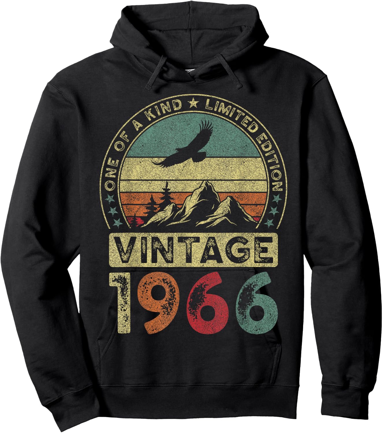 Vintage 1966 Limited Edition 58th Birthday 58 Years , black Hoodie - Hoodie | Black