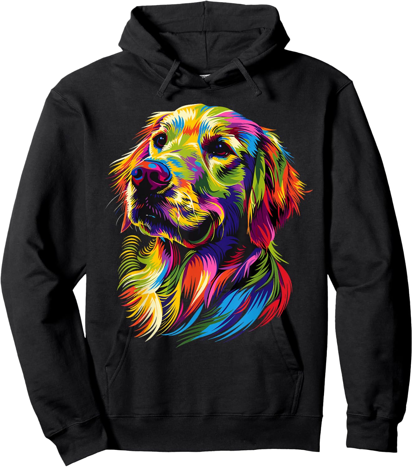 Golden Retriever Dog Colourful Pop Art Dog Lovers , black Hoodie - Hoodie | Black