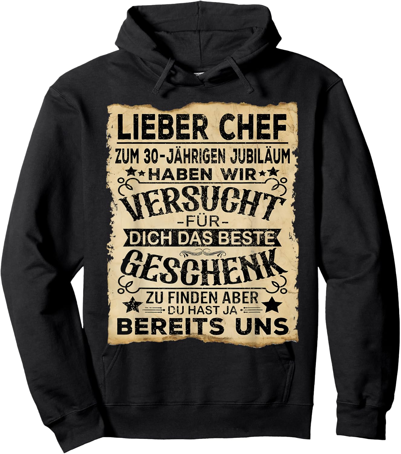 Dienstjubiläum & Firmenjubiläum Chef 30 Jähriges Jubiläum Hoodie - Hoodie | Black