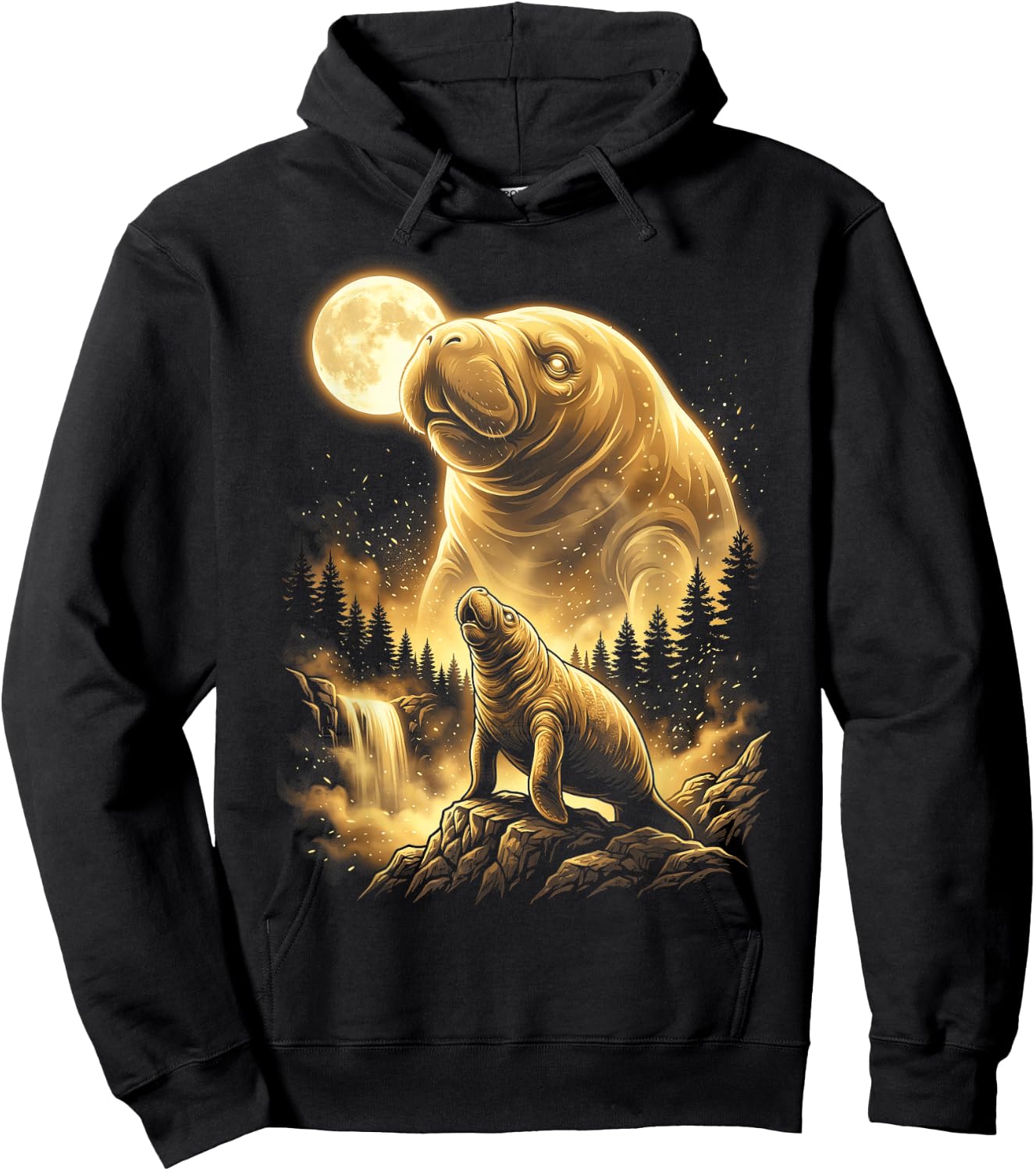 T-Shirt Hoodie - Hoodie | Black