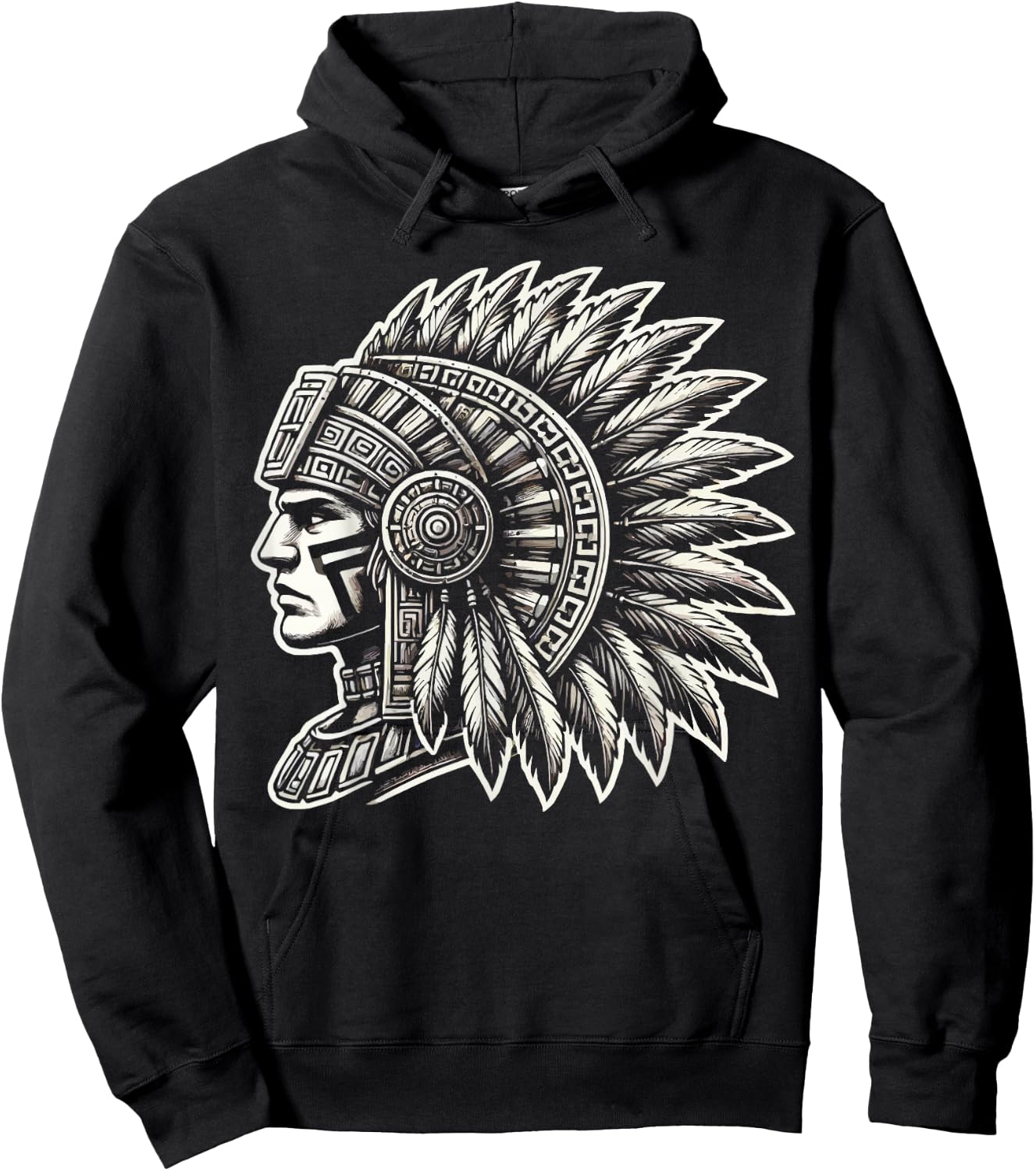 Aztec Warrior Mayan Indigenous Mexican Aztec Jaguar Hoodie - Hoodie | Black