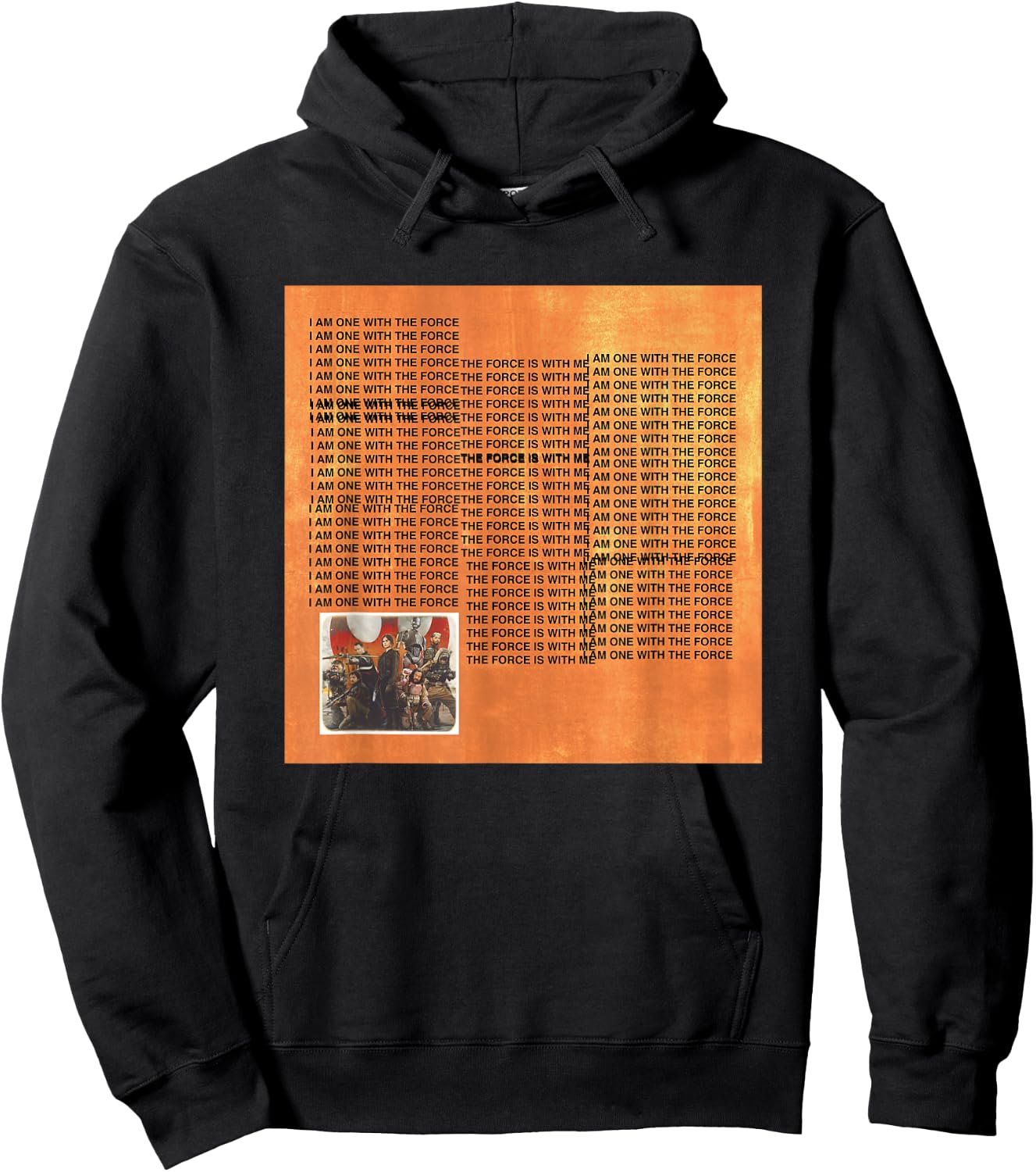 Star Wars Rogue One The Life Of Chirrut Retro Big Quote Logo Hoodie - Hoodie | Black