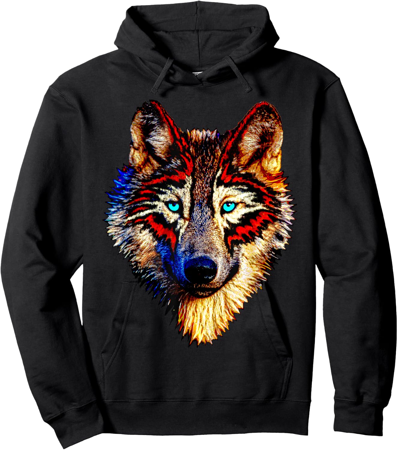 Wolf Spirit Animal Sacred Shaman Native American Clan Gift Hoodie - Hoodie | Black