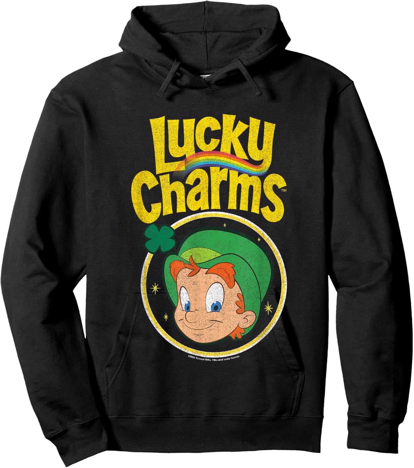 Lucky Charms Classic Cereal Icon Hoodie - Hoodie | Black