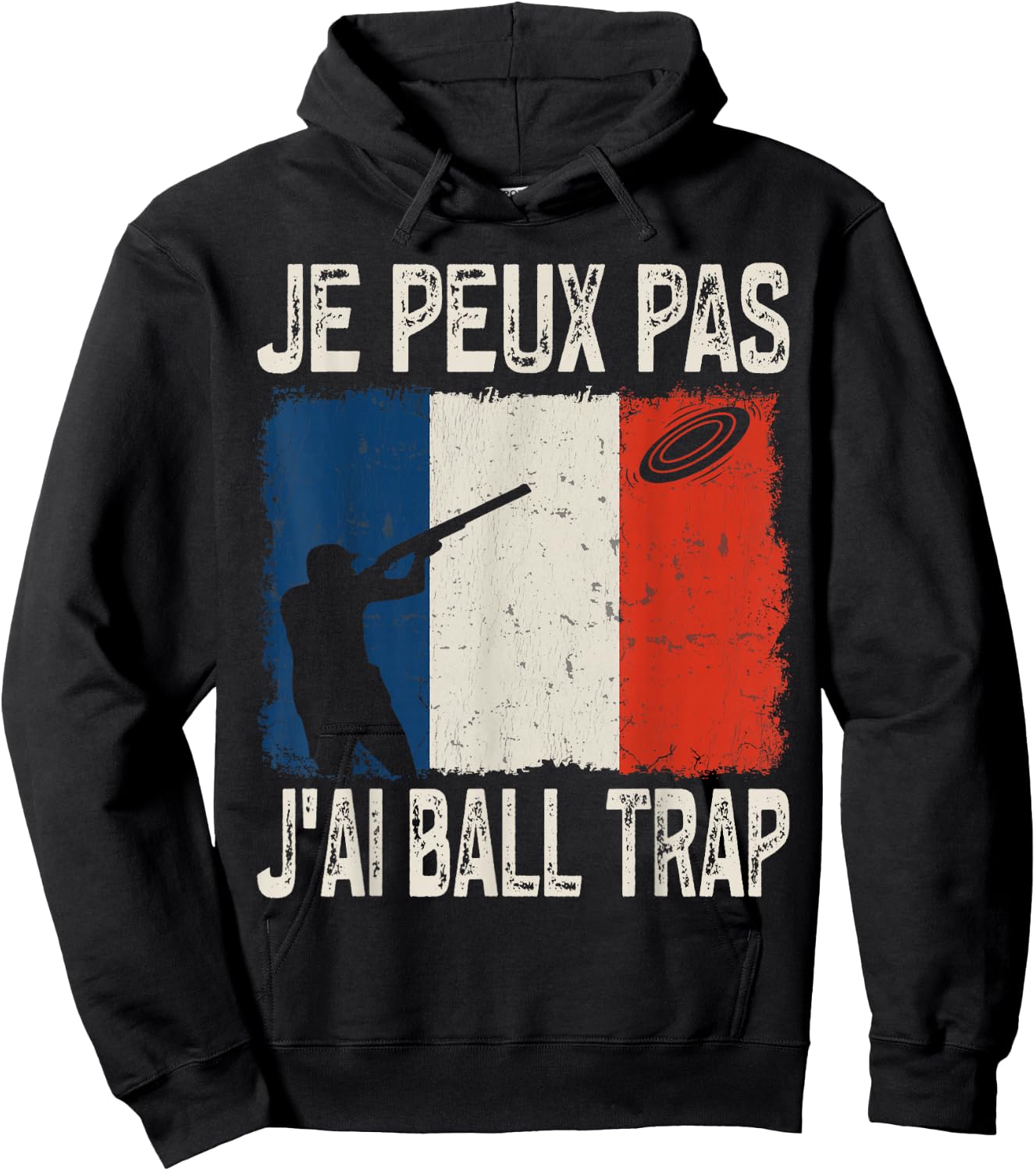 Je Peux Pas J'ai Ball Trap Funny Ball Trap Vintage , Black, S Hoodie - Hoodie | Black