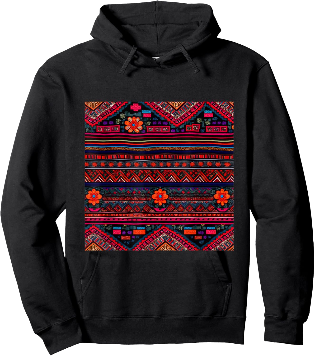 Hmong Tribal Design Hoodie - Hoodie | Black