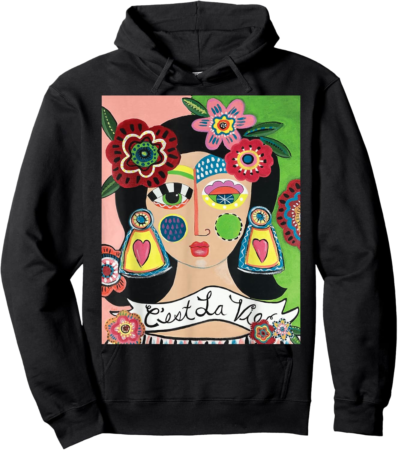 C'est La Vie Hoodie - Hoodie | Black